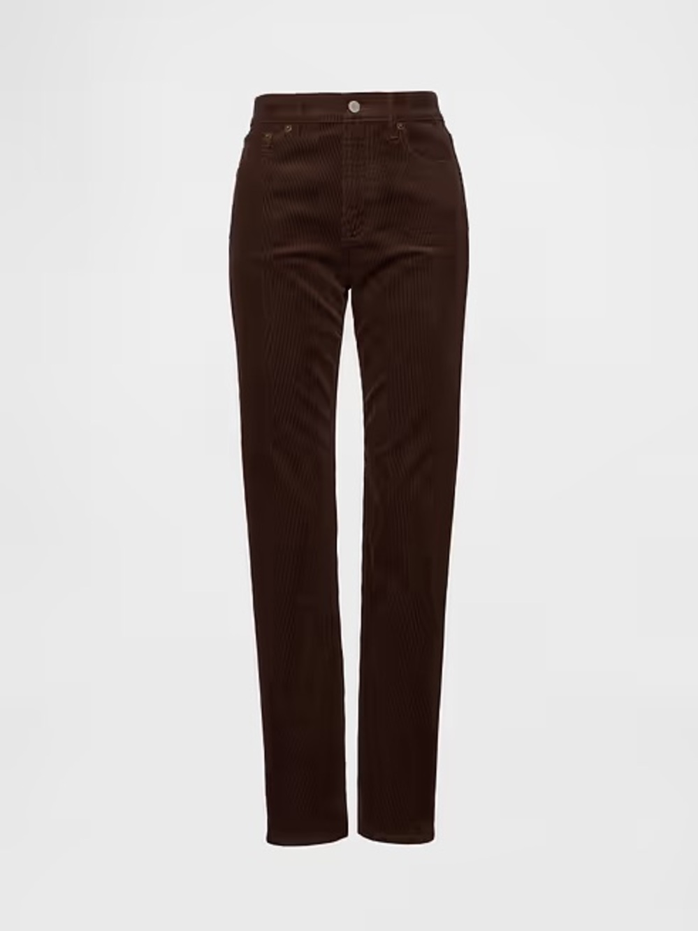 Women's Gap Dark Brown 90s High Waist Corduroy Pants, 25